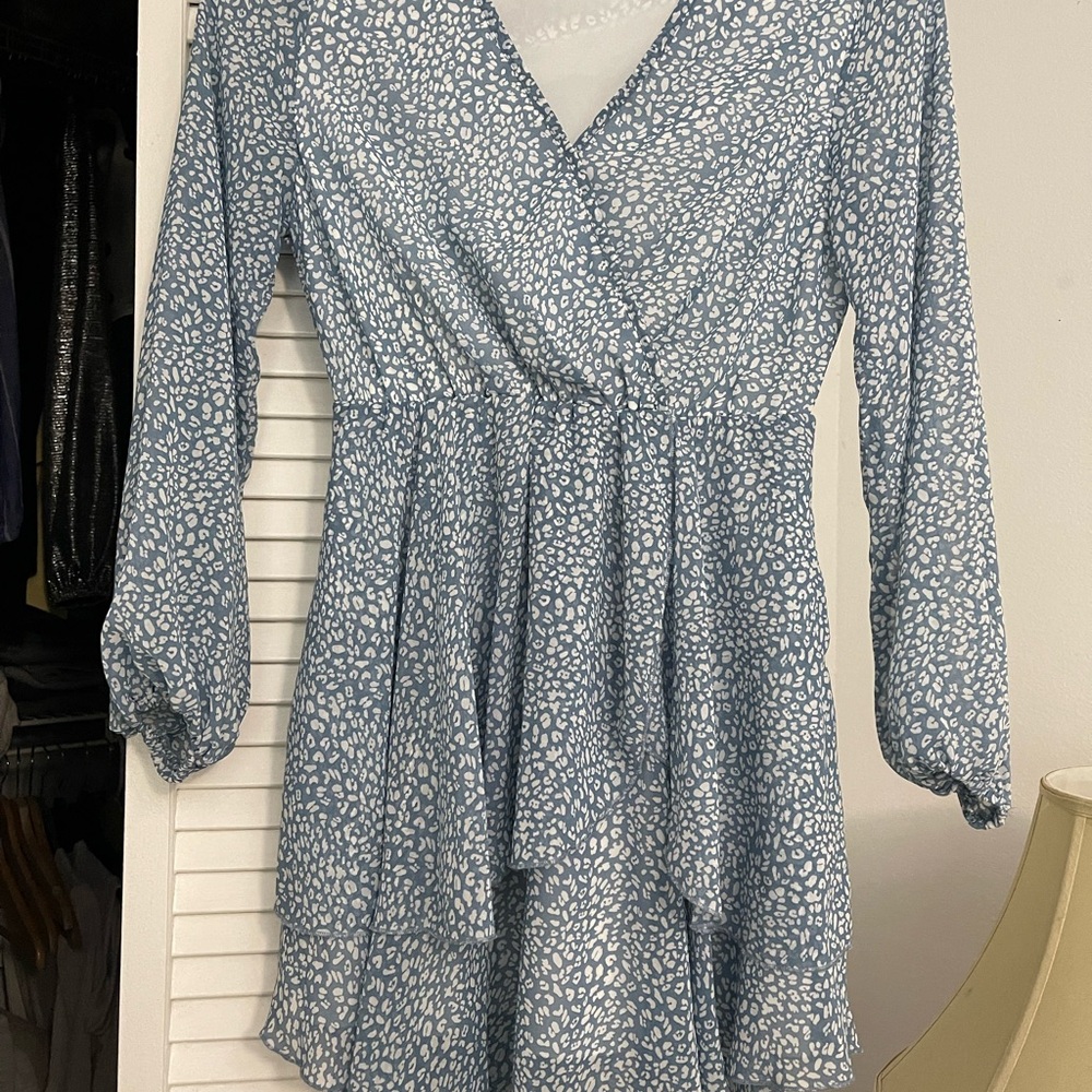 Ecowish/Blue Patterned Women's Dress